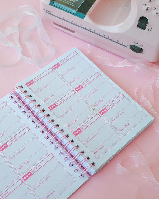 Planner de estudio Marin · Tamaño A5 · 94 hojas