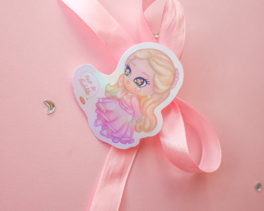 Pegatina Individual Holográfica Glinda · CINCO diseños a elegir