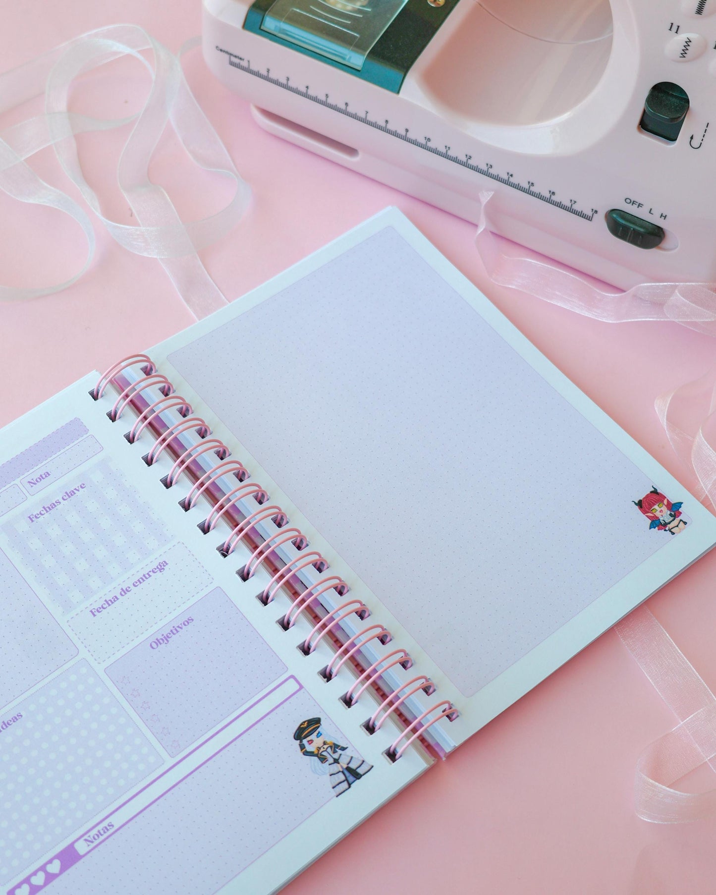 Planner de estudio Marin · Tamaño A5 · 94 hojas