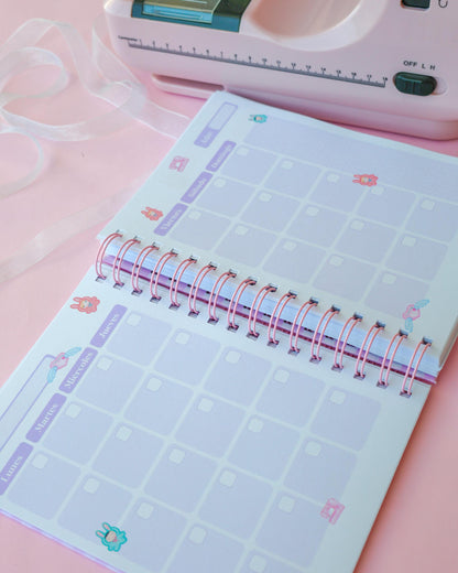 Planner de estudio Marin · Tamaño A5 · 94 hojas