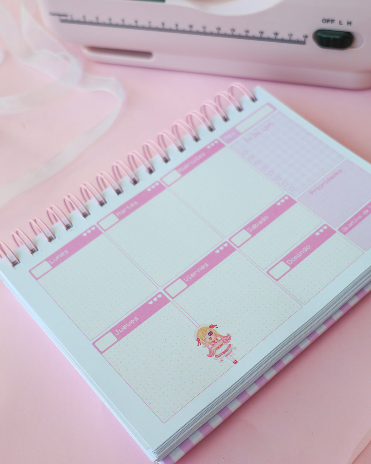 Planner de estudio Marin · Tamaño A5 · 94 hojas