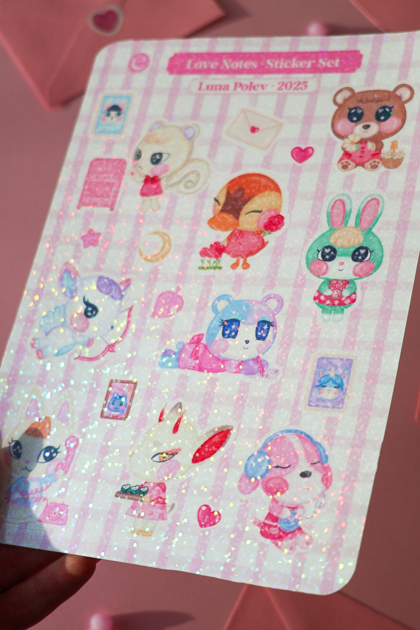 Pack Completo Colección Love Notes 4 Libretas A6 + Pegatinas Holográficas