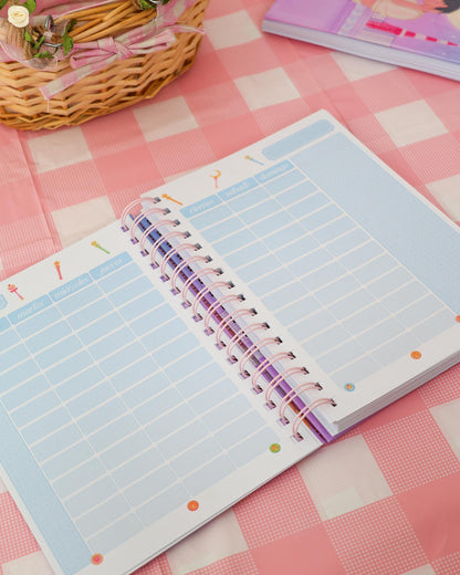 Planner Semanal Moonlight Love · Tamaño A5 · 94 hojas