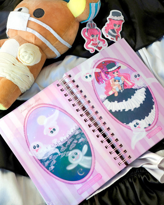 Pack Cuaderno Perona + 2 Pegatinas (Tamaño grande)