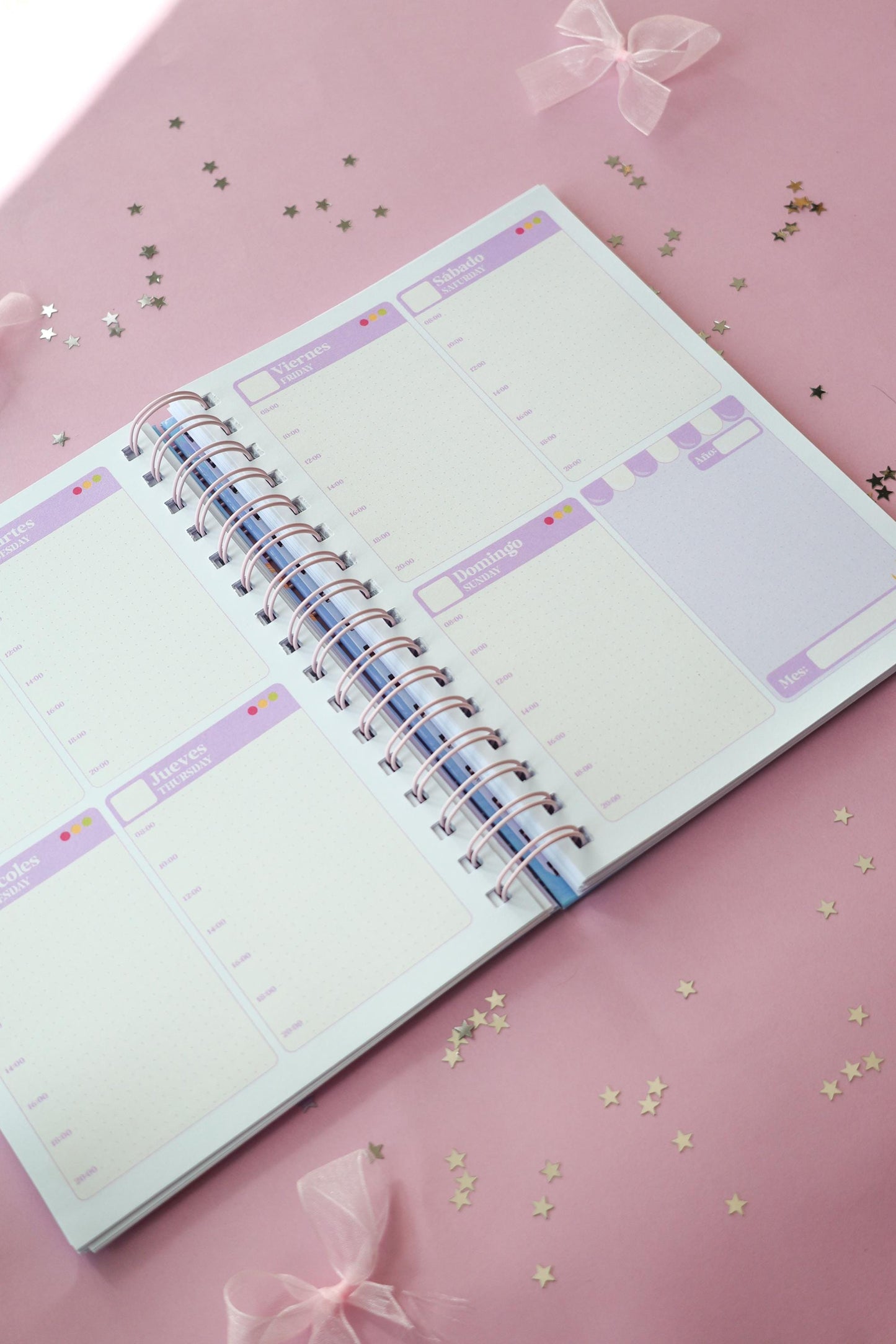 Planner Semanal Moon Transformation · Tamaño A5 · 94 hojas