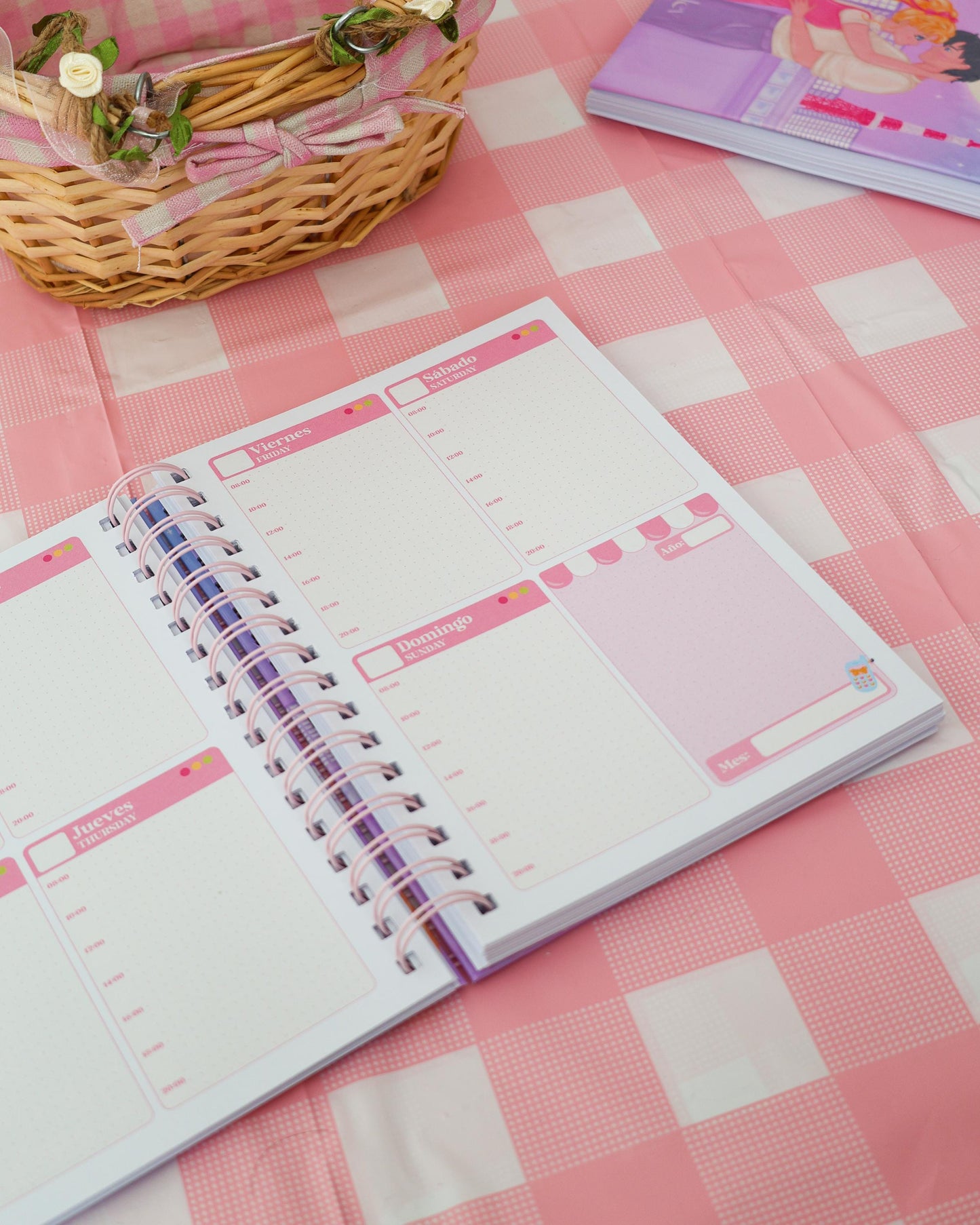 Planner Semanal Moonlight Love · Tamaño A5 · 94 hojas