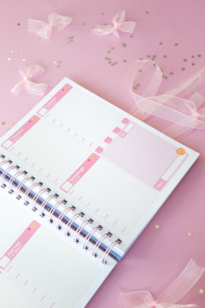 Planner Semanal Moon Transformation · Tamaño A5 · 94 hojas