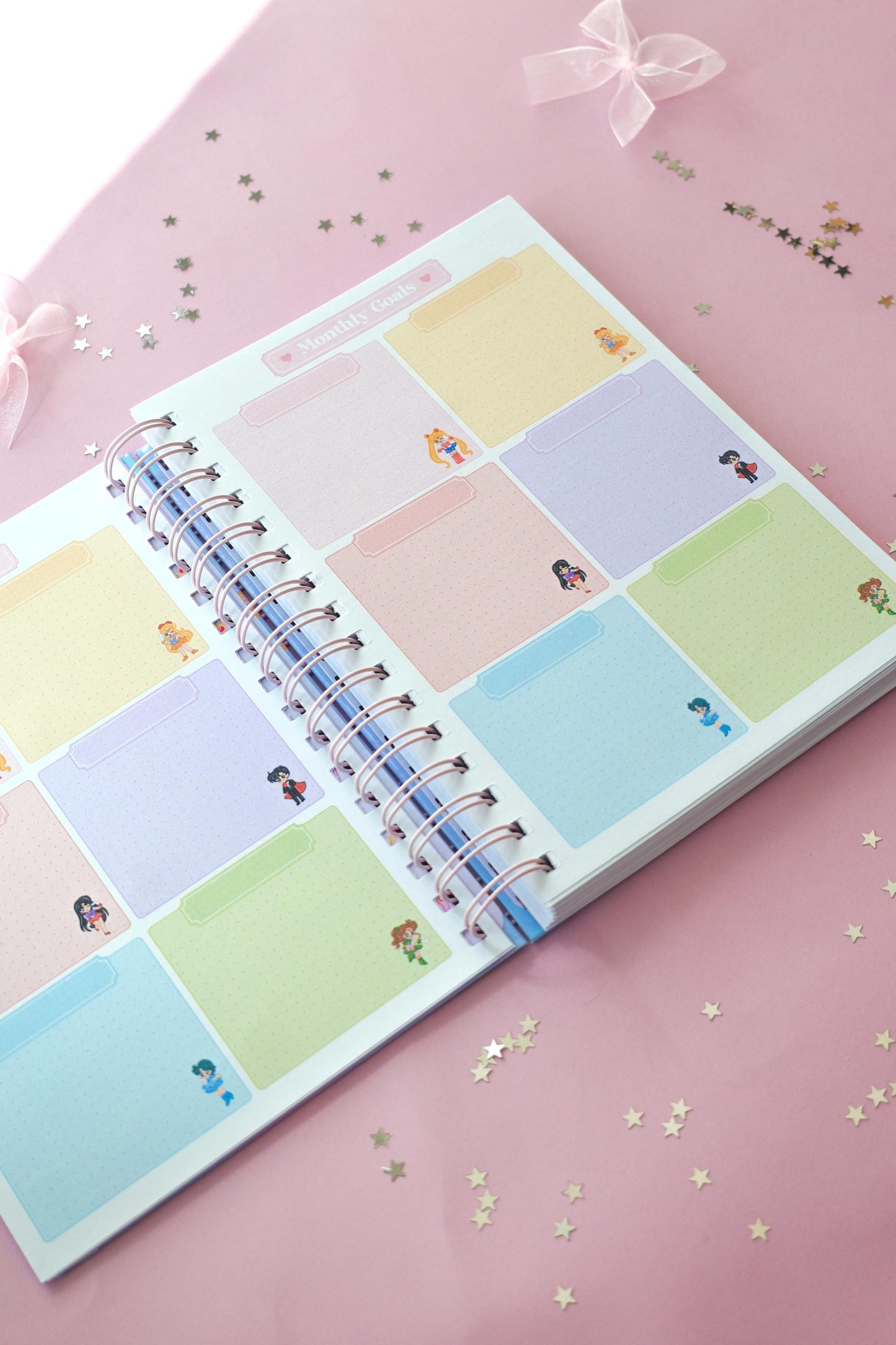 Planner Semanal Moon Transformation · Tamaño A5 · 94 hojas