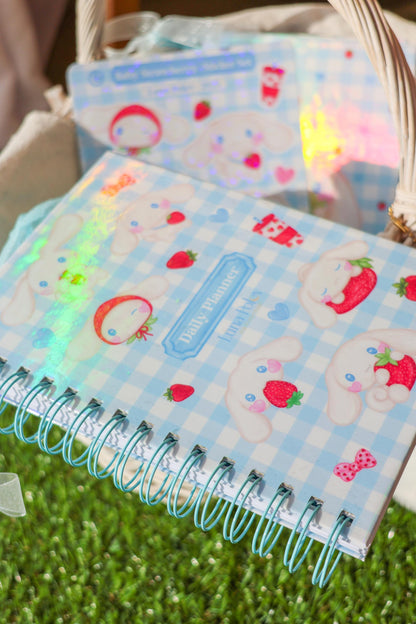 Planner Diario Baby Strawberry • 90 hojas (180 días) • A5