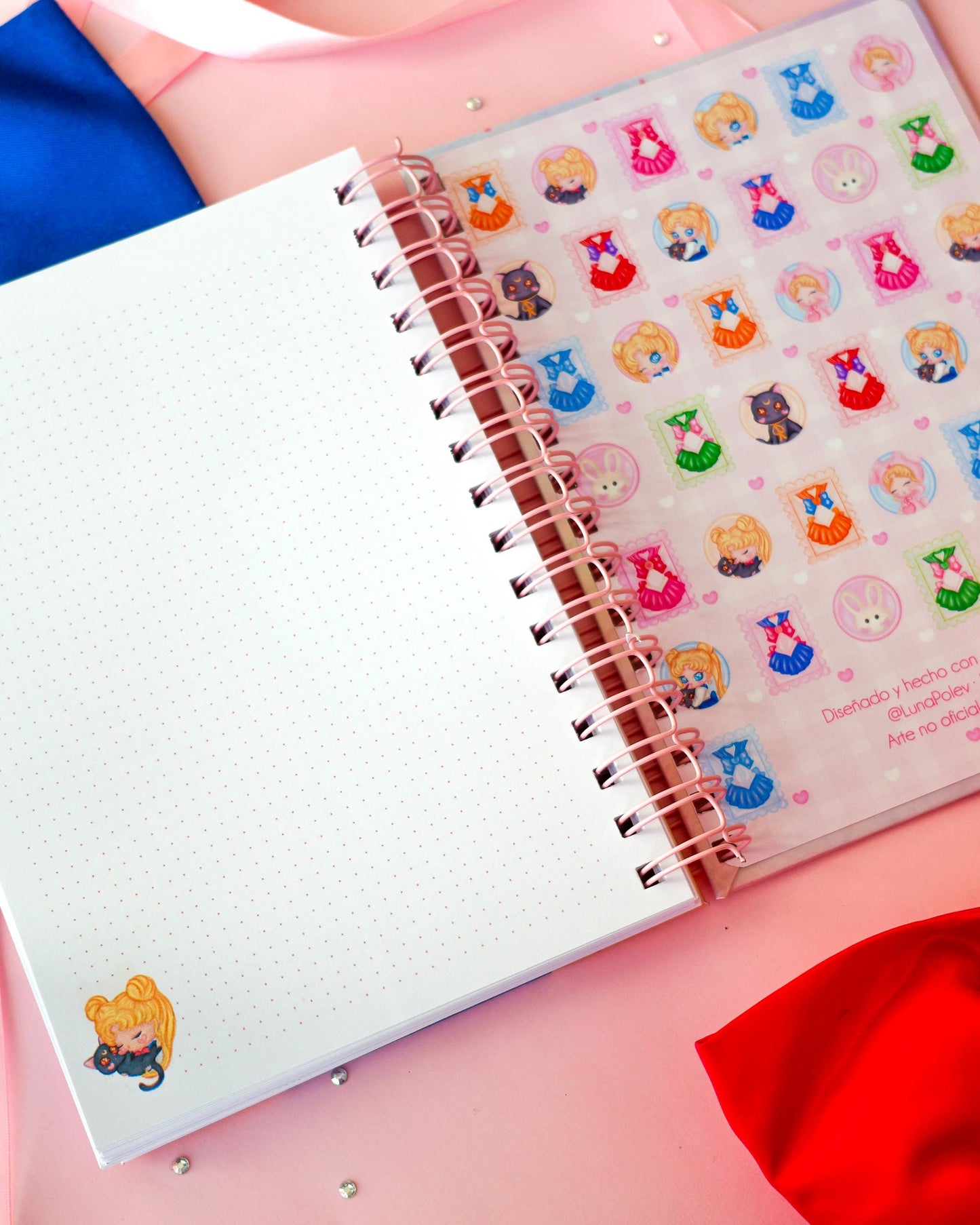 Cuaderno Bullet Journal Usagi&Luna ·90 hojas · 180 páginas