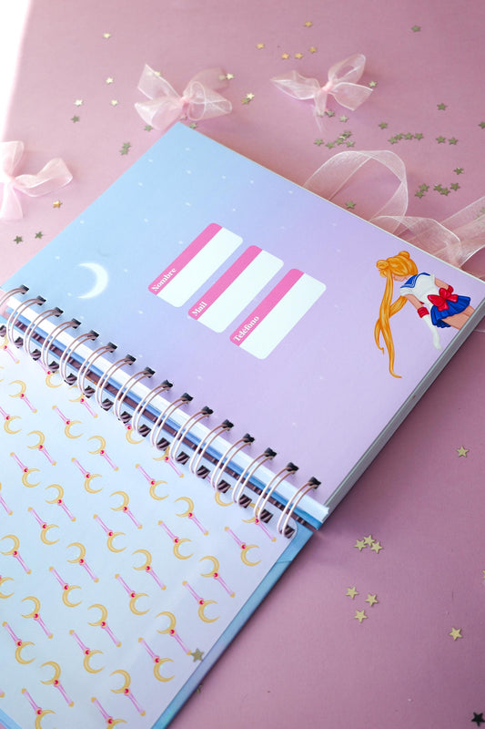 Planner Semanal Moon Transformation · Tamaño A5 · 94 hojas