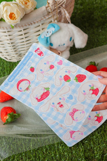 Página de Pegatinas · Baby Strawberry  · Brillitos Holográfico