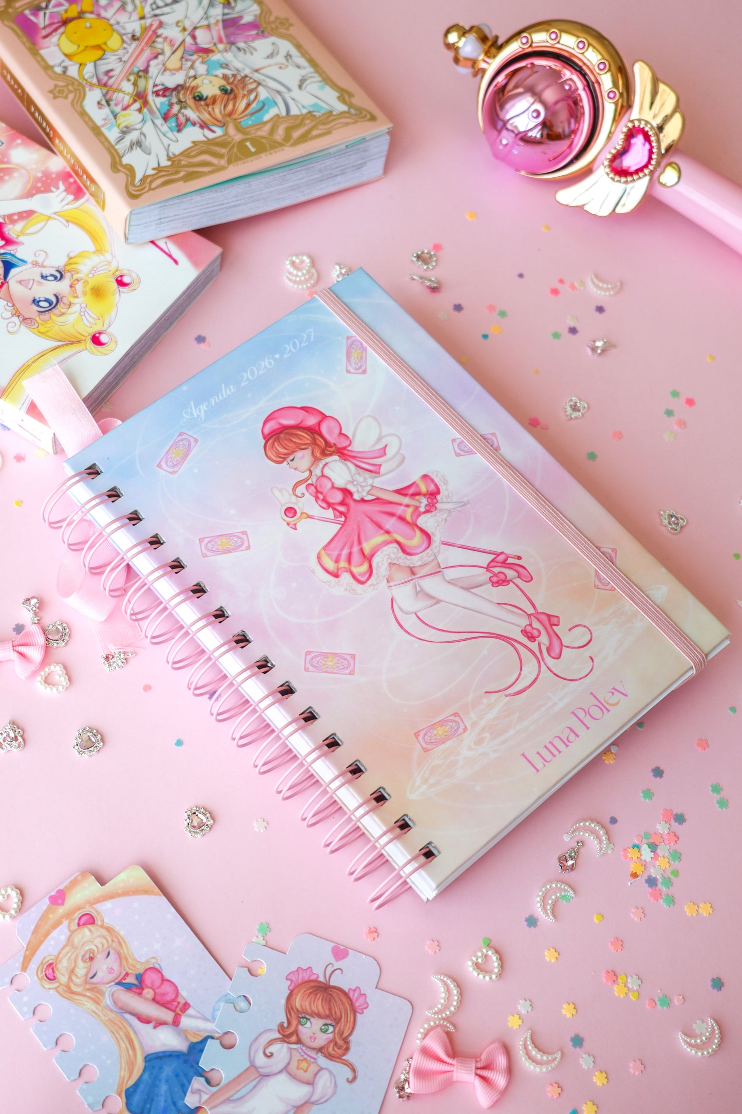 Sakura · Agenda Escolar Magical Girls 2026·2027