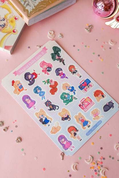 Página de pegatinas Magical Chibi Girls