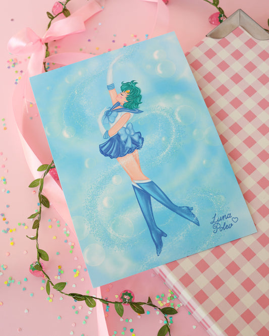 Prints de ilustraciones · Mercury · Formato GRANDE A5 · Papel Nacarado 300gm