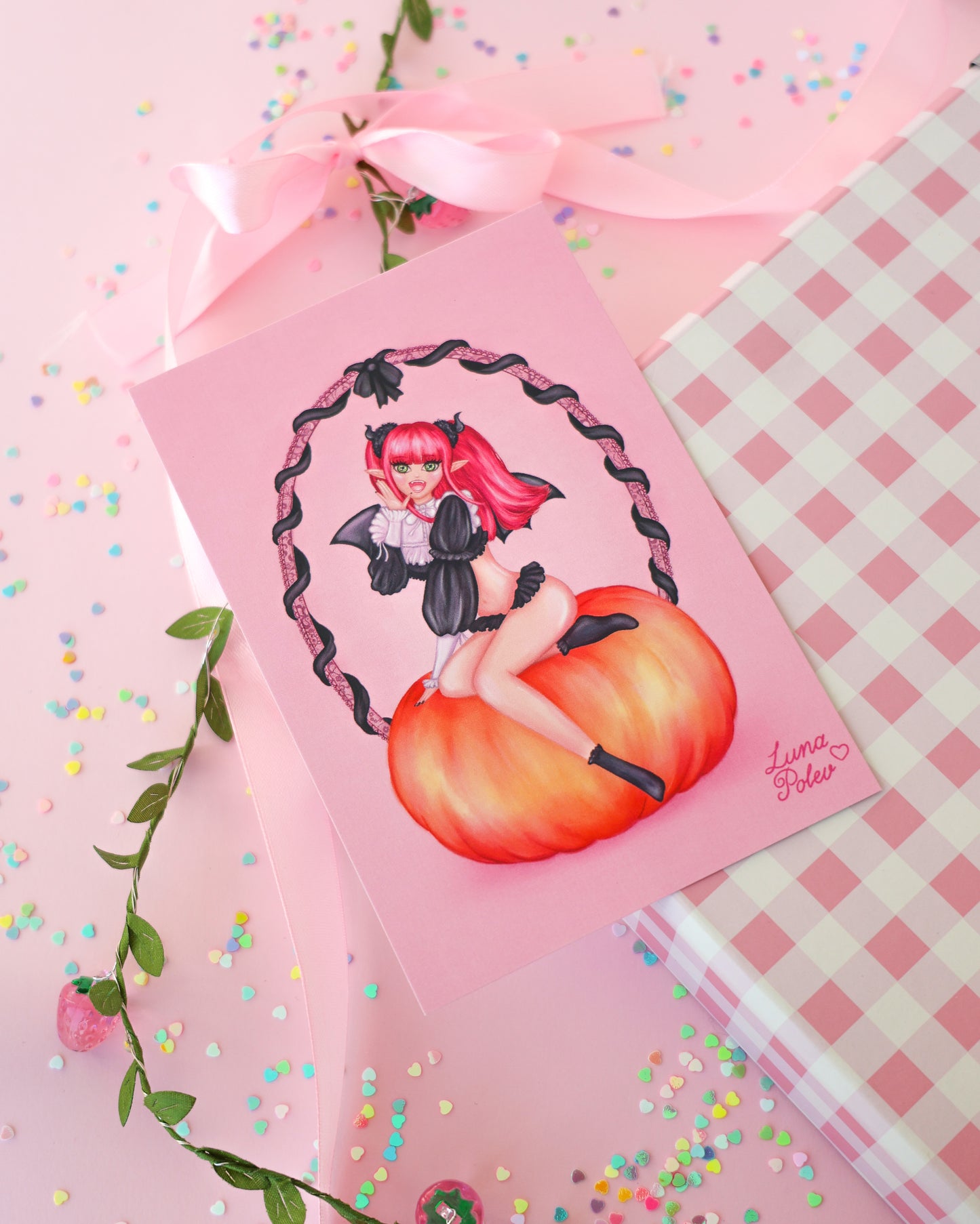 Prints de ilustraciones · Marin Pumpkin · Formato PEQUEÑO Postal · Papel Nacarado 300gm
