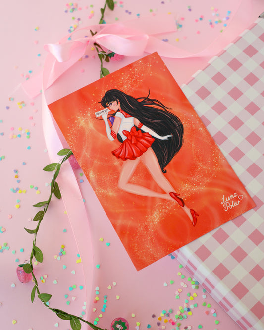 Prints de ilustraciones · Mars · Formato PEQUEÑO Postal · Papel Nacarado 300gm