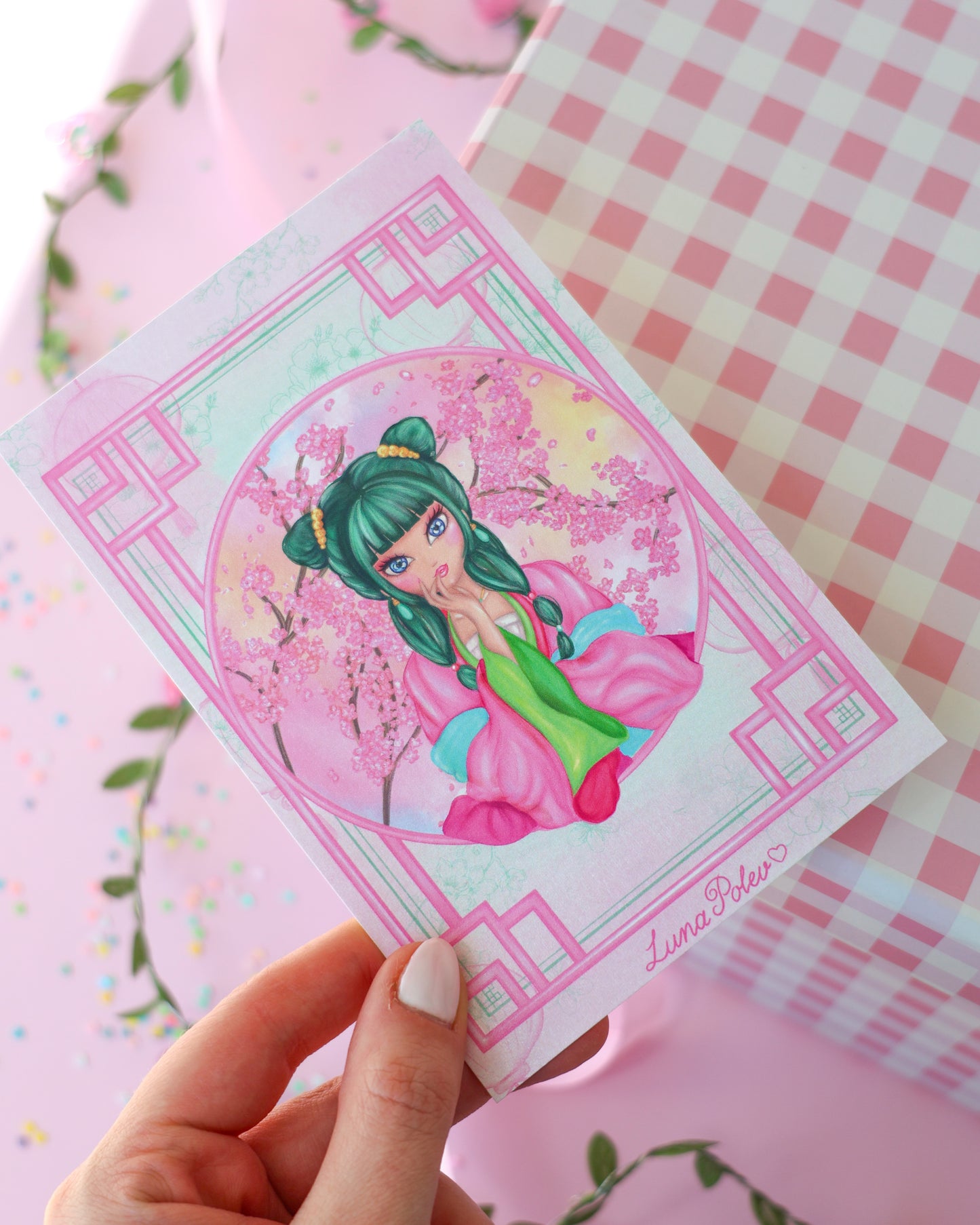 Prints de ilustraciones · Maomao · Formato PEQUEÑO Postal · Papel Nacarado 300gm