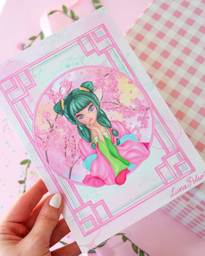 Prints de ilustraciones · Maomao · Formato GRANDE A5 · Papel Nacarado 300gm