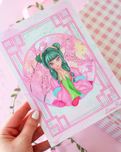 Prints de ilustraciones · Maomao · Formato GRANDE A5 · Papel Nacarado 300gm