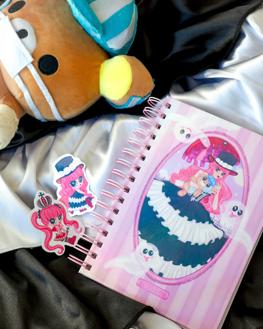 Pack Cuaderno Perona + 2 Pegatinas (Tamaño grande)