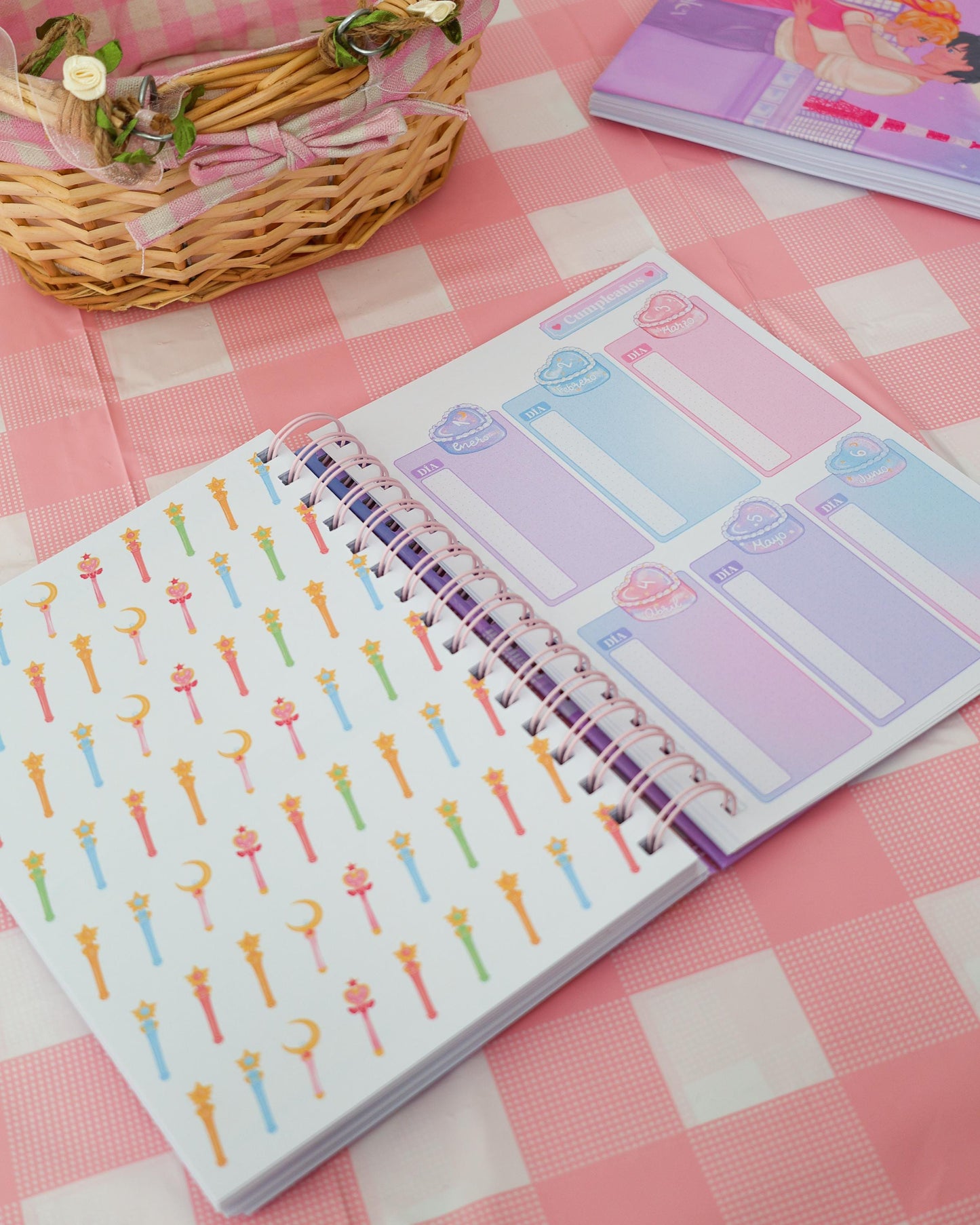 Planner Semanal Moonlight Love · Tamaño A5 · 94 hojas