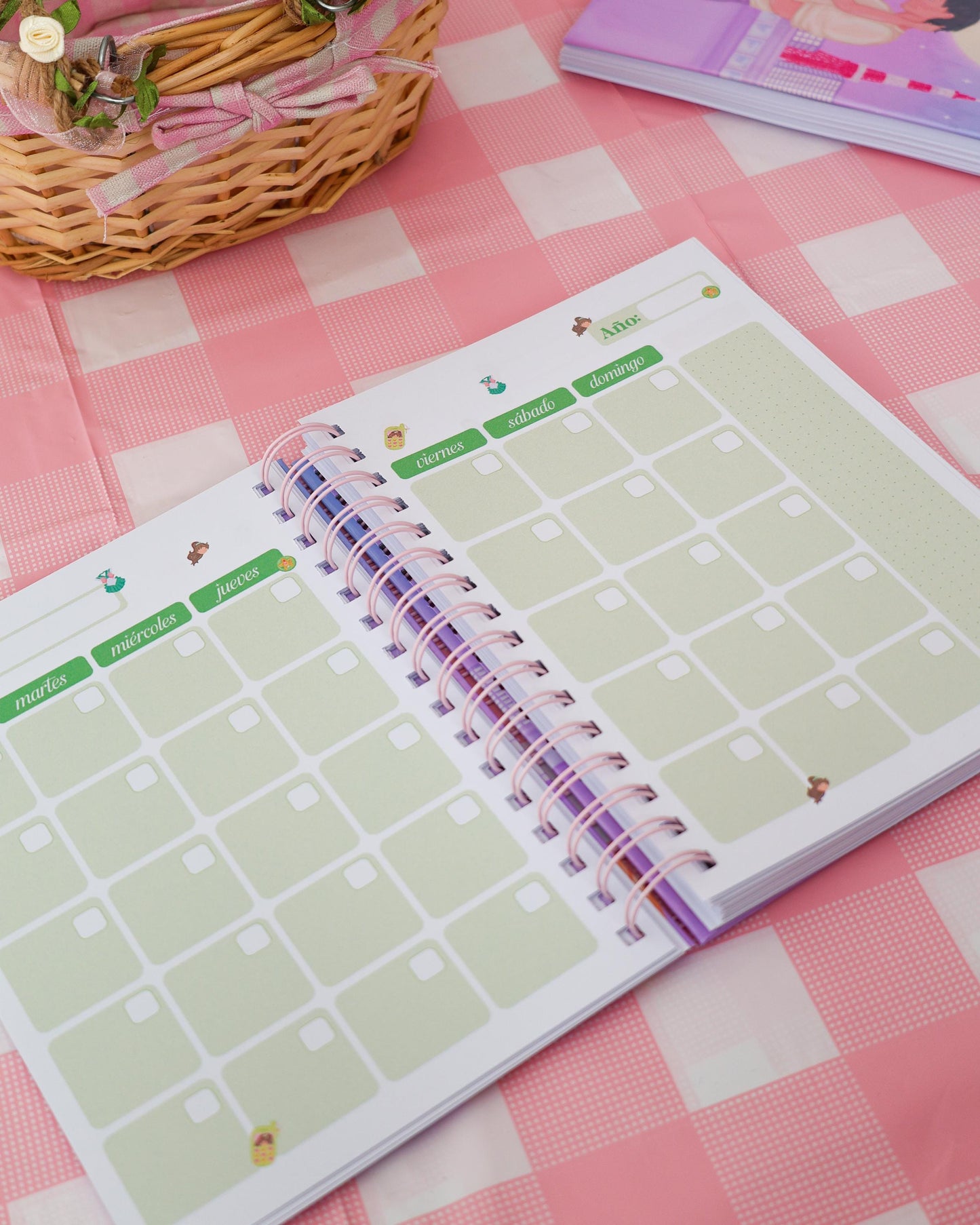 Planner Semanal Moonlight Love · Tamaño A5 · 94 hojas