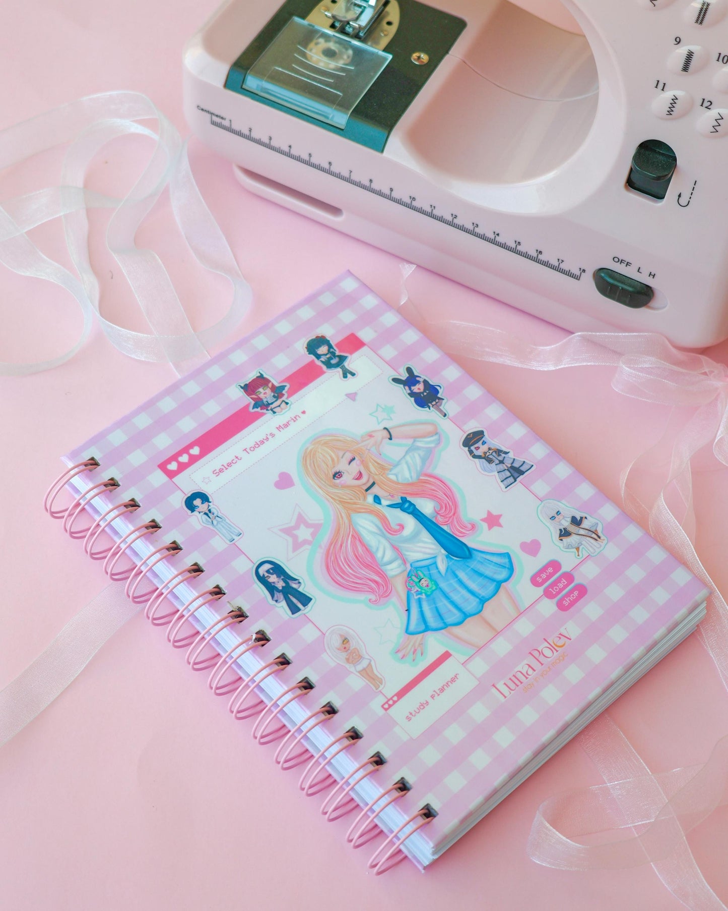 Planner de estudio Marin · Tamaño A5 · 94 hojas