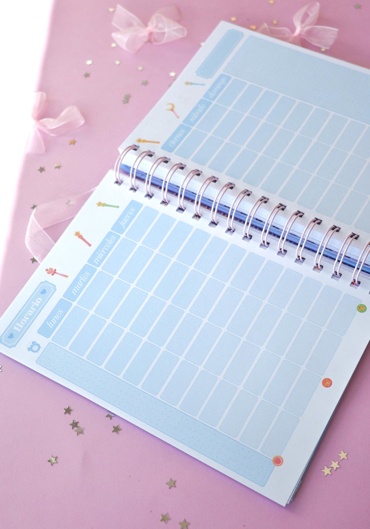 Planner Semanal Moon Transformation · Tamaño A5 · 94 hojas