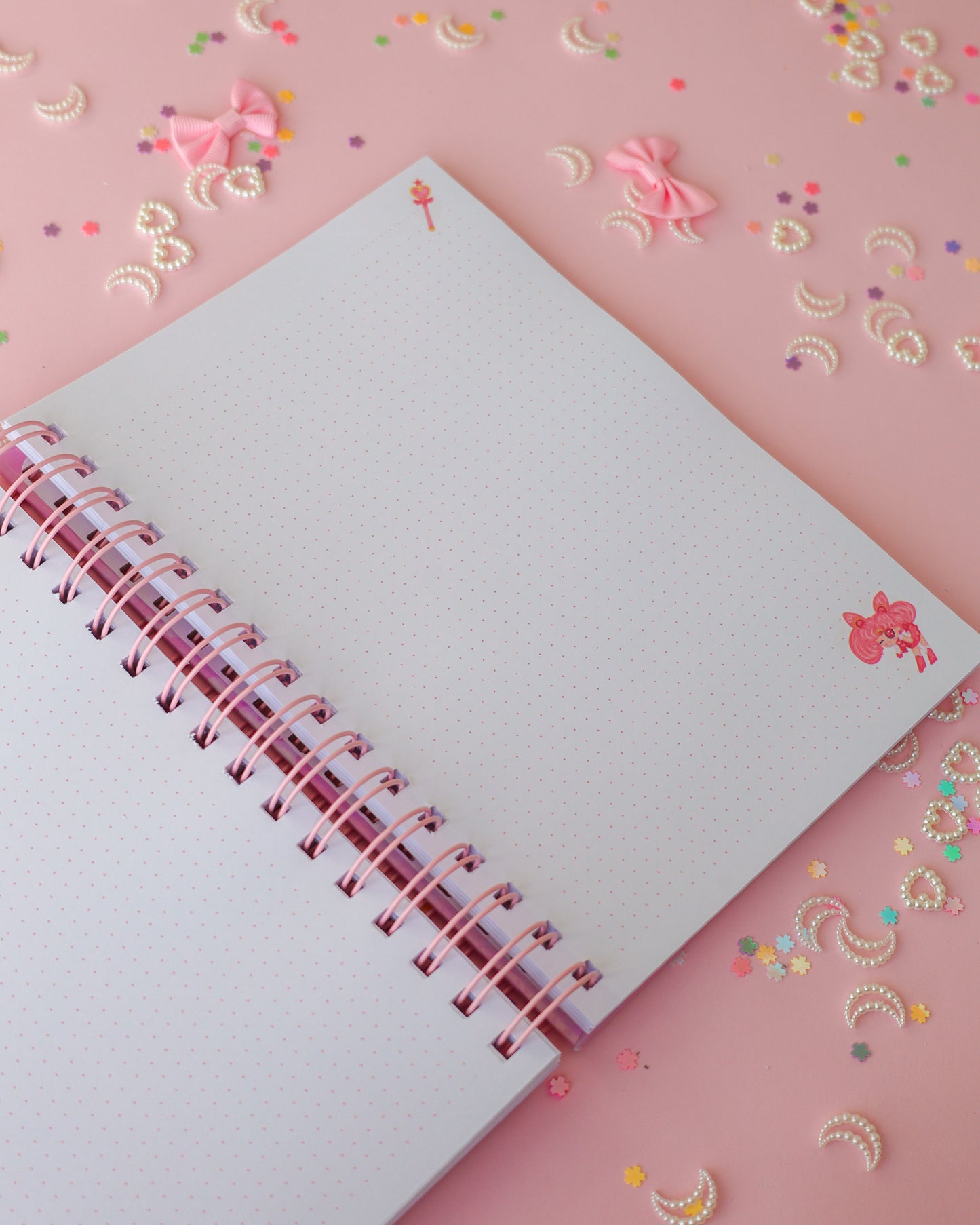 Cuaderno Bullet Journal Chibi Moon ·90 hojas · 180 páginas