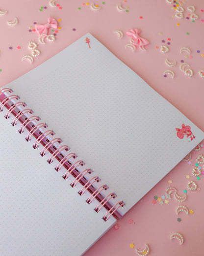 Cuaderno Bullet Journal Chibi Moon ·90 hojas · 180 páginas