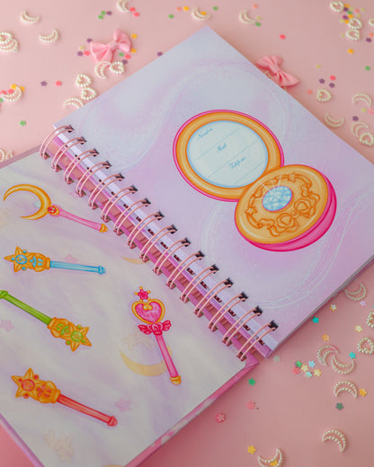 Cuaderno Bullet Journal Chibi Moon ·90 hojas · 180 páginas
