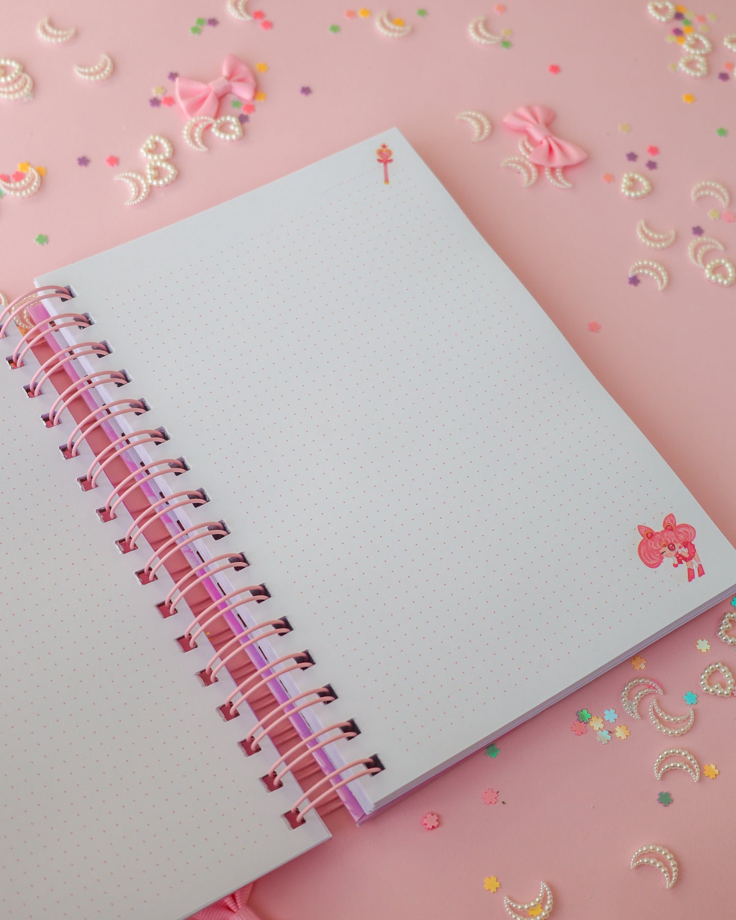 Cuaderno Bullet Journal Chibi Moon ·90 hojas · 180 páginas