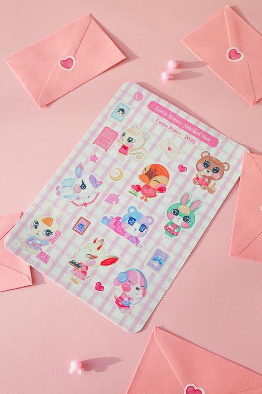 Página de Pegatinas · Love Notes · Brillo Holográfico