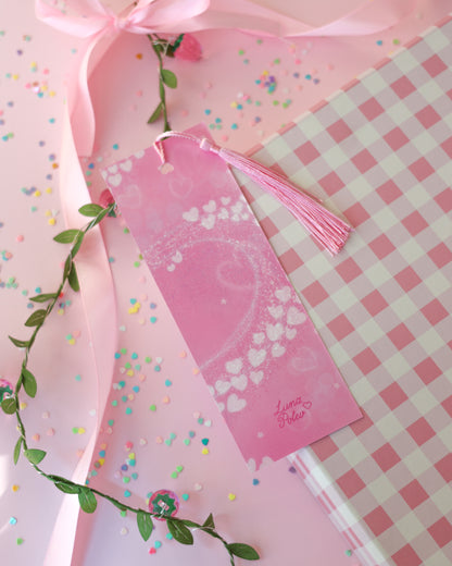 Marcapáginas con Borlitas ChibiMoon · Papel Nacarado 300gm