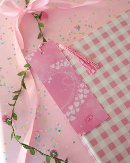Marcapáginas con Borlitas ChibiMoon · Papel Nacarado 300gm