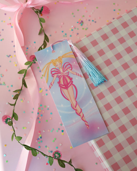 Marcapáginas con Borlitas Transformation · Papel Nacarado 300gm