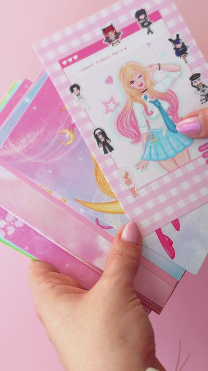 Prints de ilustraciones · Chibi Moon · Formato PEQUEÑO Postal · Papel Nacarado 300gm