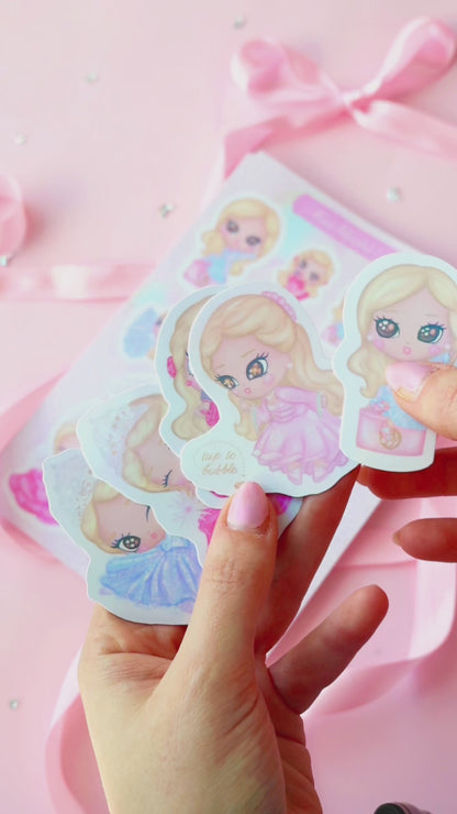 Pegatina Individual Holográfica Glinda · CINCO diseños a elegir