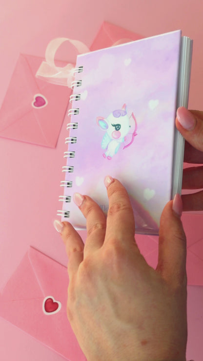 Libretas Love Notes + Página de pegatinas holográficas