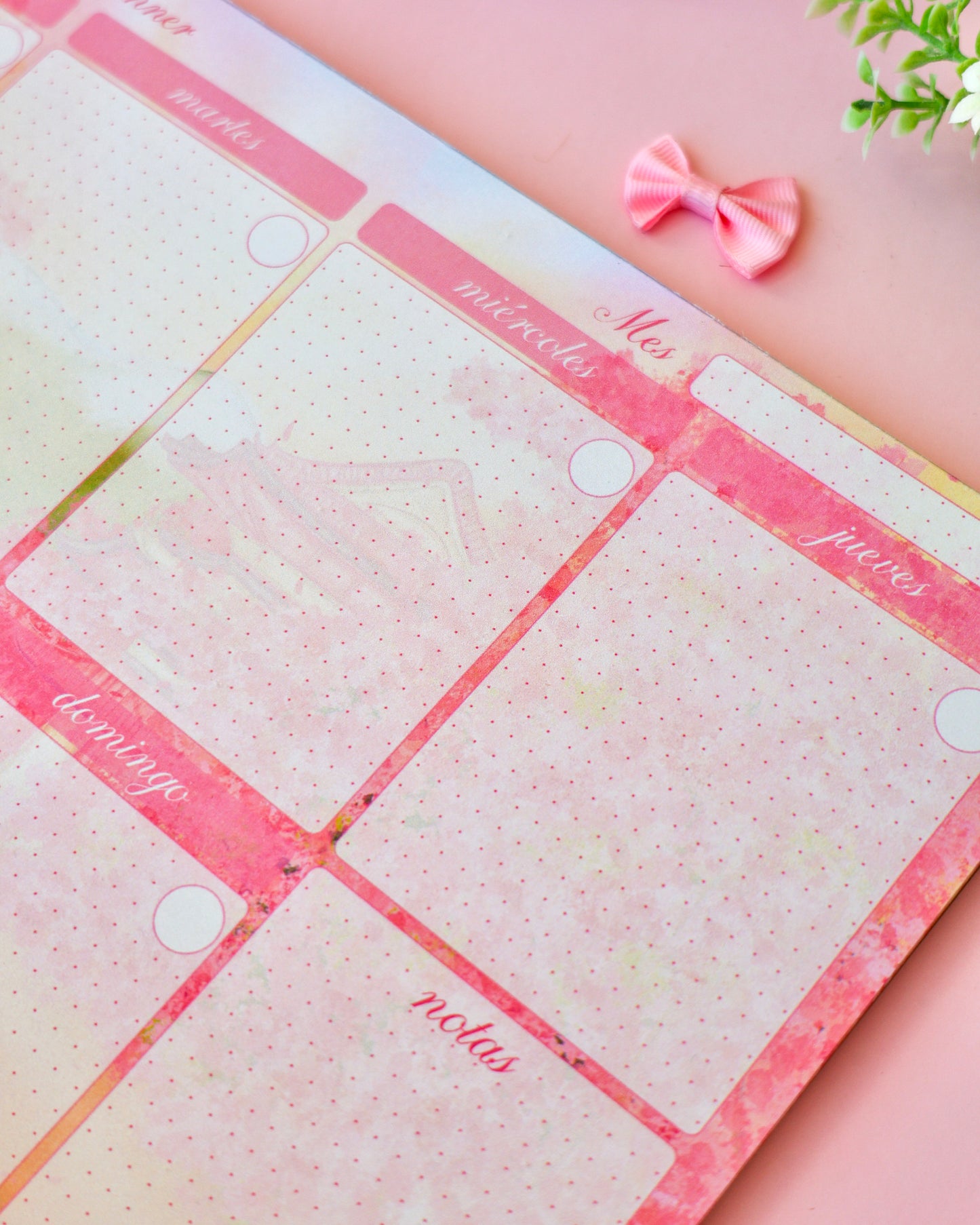 Planificador semanal Sakura Kitty · A4