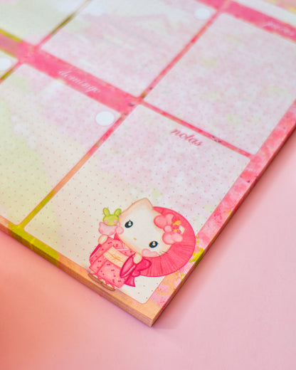 Planificador semanal Sakura Kitty · A4