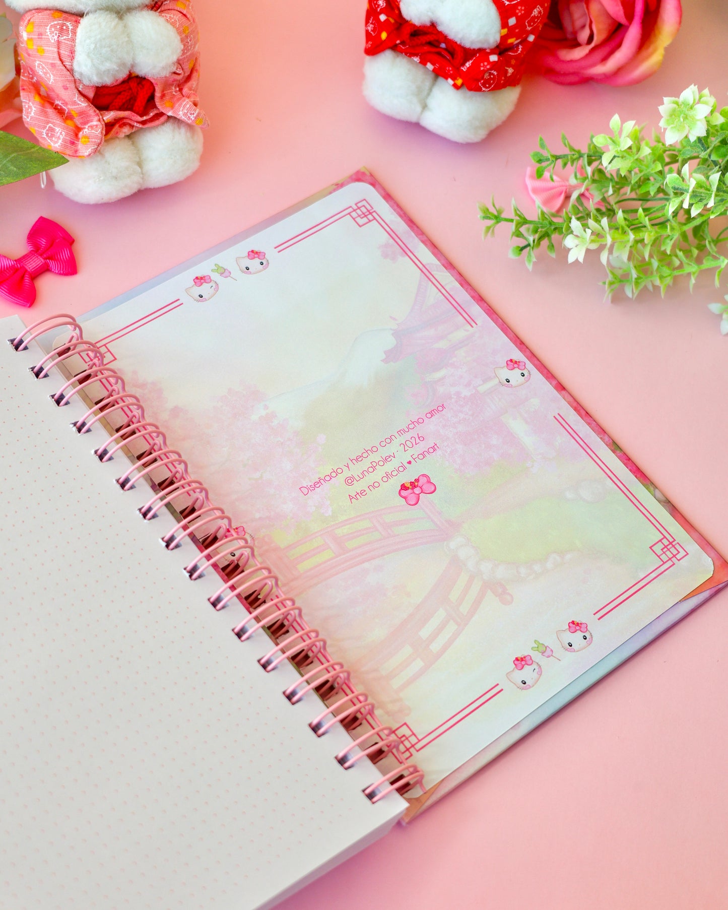 Cuaderno Bullet Journal Sakura Kitty · 90 hojas · 180 páginas