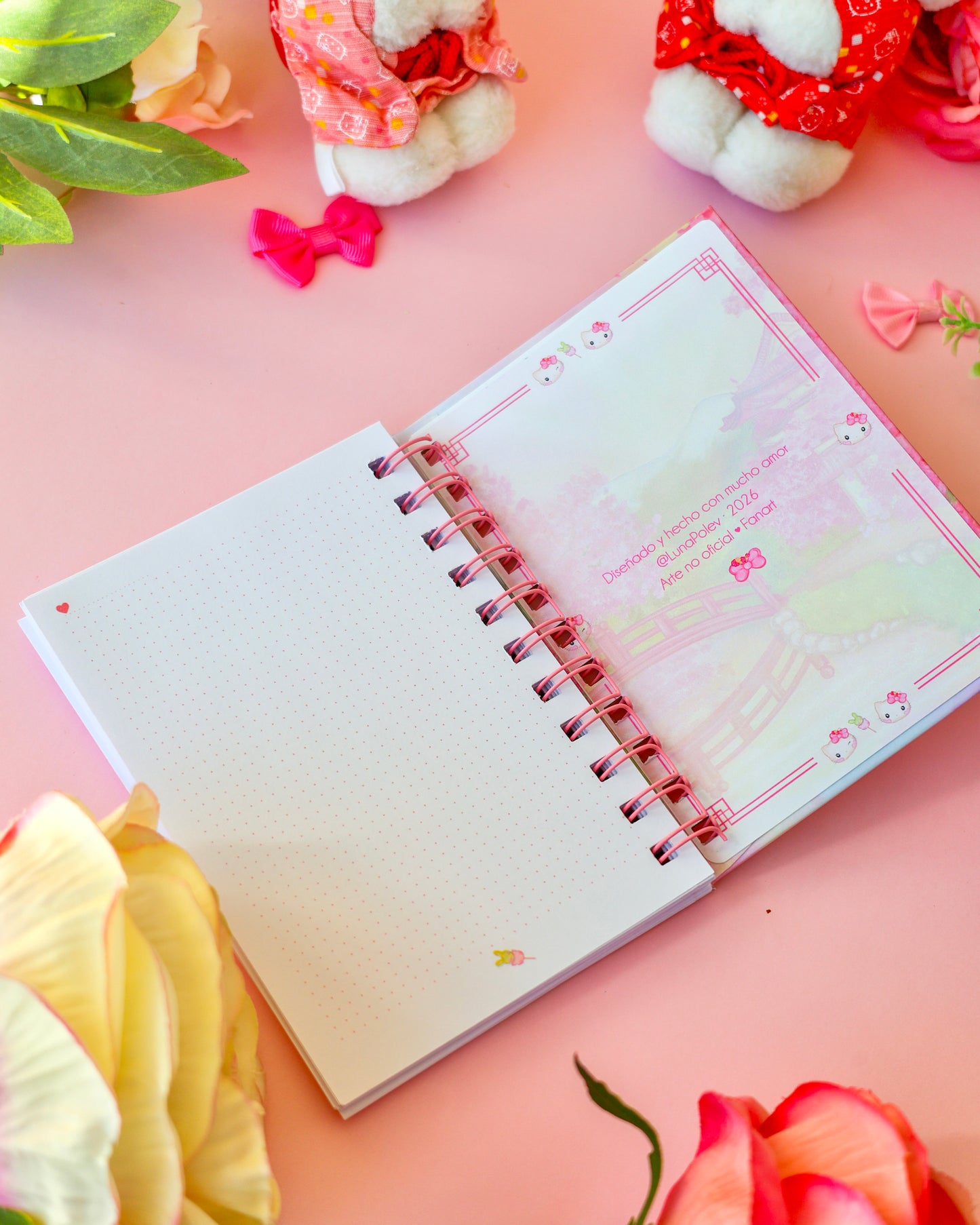 Libreta A6 · Sakura Kitty · 60 hojas