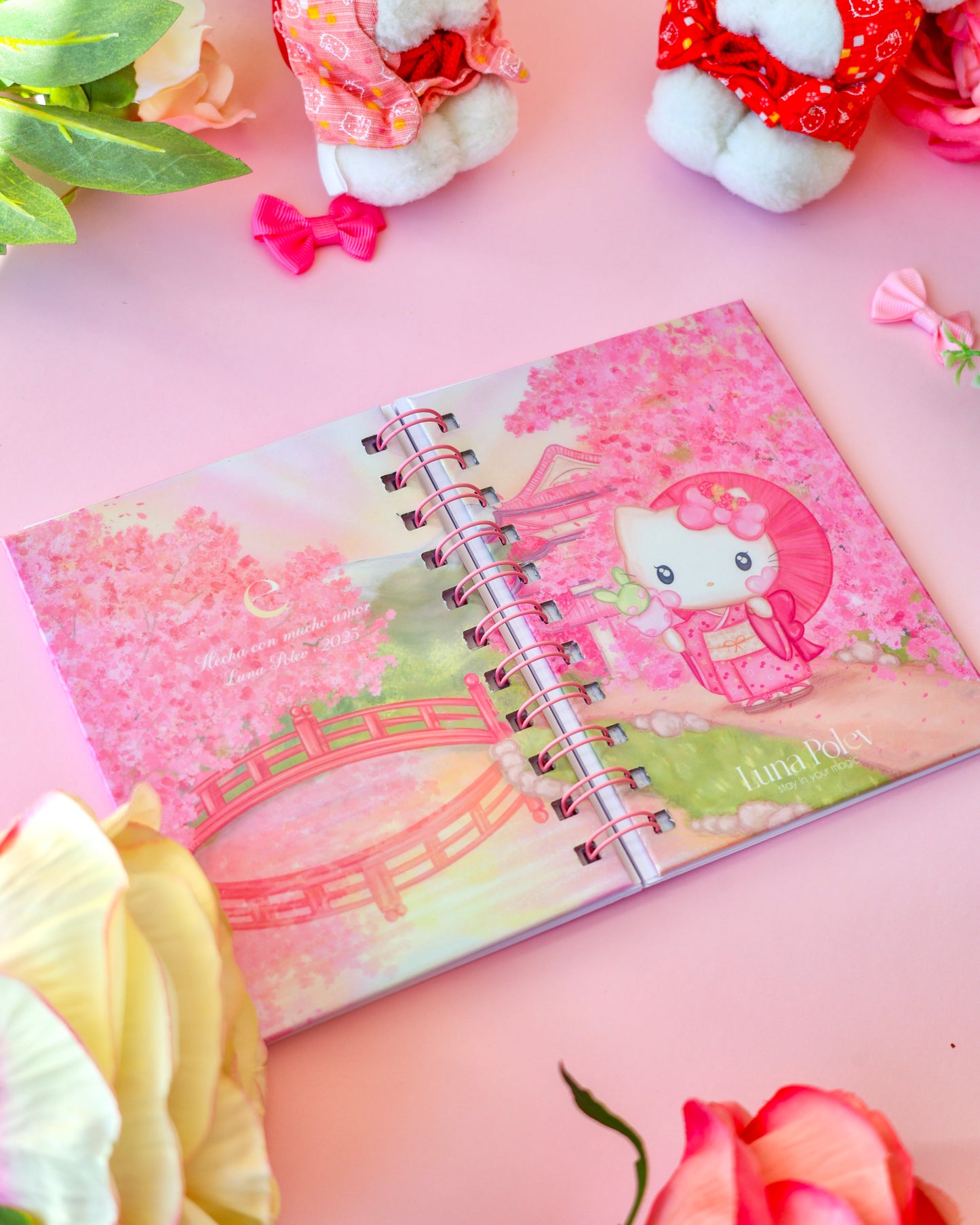Libreta A6 · Sakura Kitty · 60 hojas
