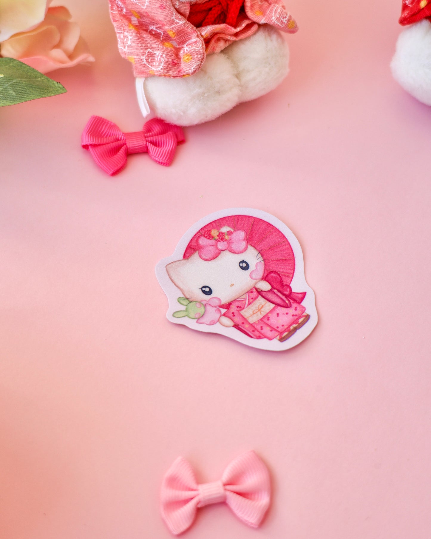 Pegatina Sakura Kitty · Efecto purpurina